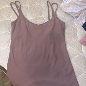 mauve long tank top